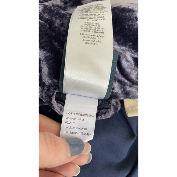 Harry Potter Pottery Barn Teen Velvet Ravenclaw Long Sleeve Robe L/XL Halloween - Picture 9 of 12